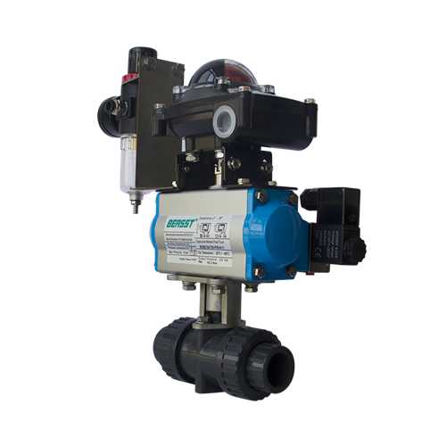 【BERSST】氣動UPVC球閥帶限位開關(guān)電磁閥