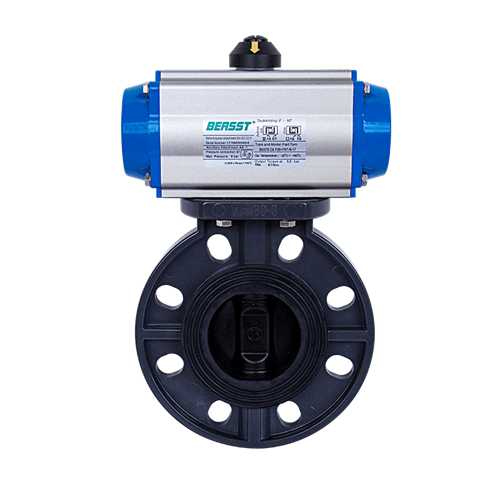 【BERSST】氣動UPVC蝶閥/對夾蝶閥