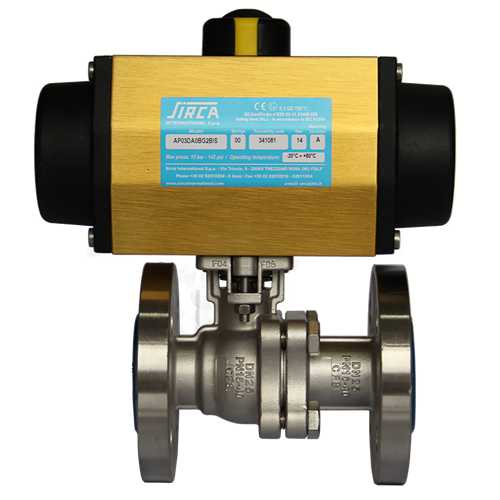 【SIRCA】氣動(dòng)法蘭不銹鋼球閥