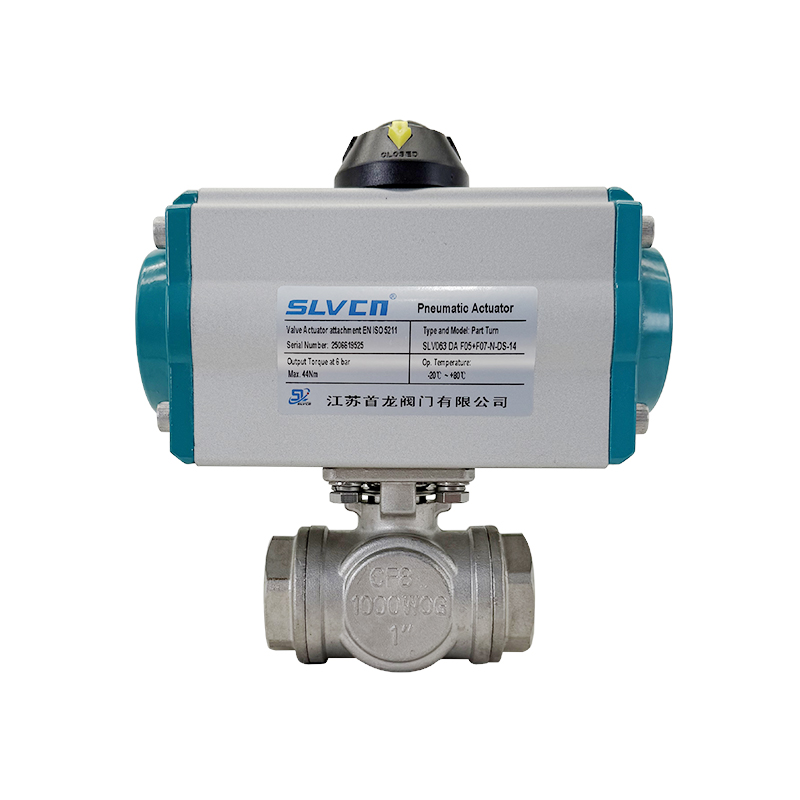 【SLVCN】氣動三通螺紋球閥